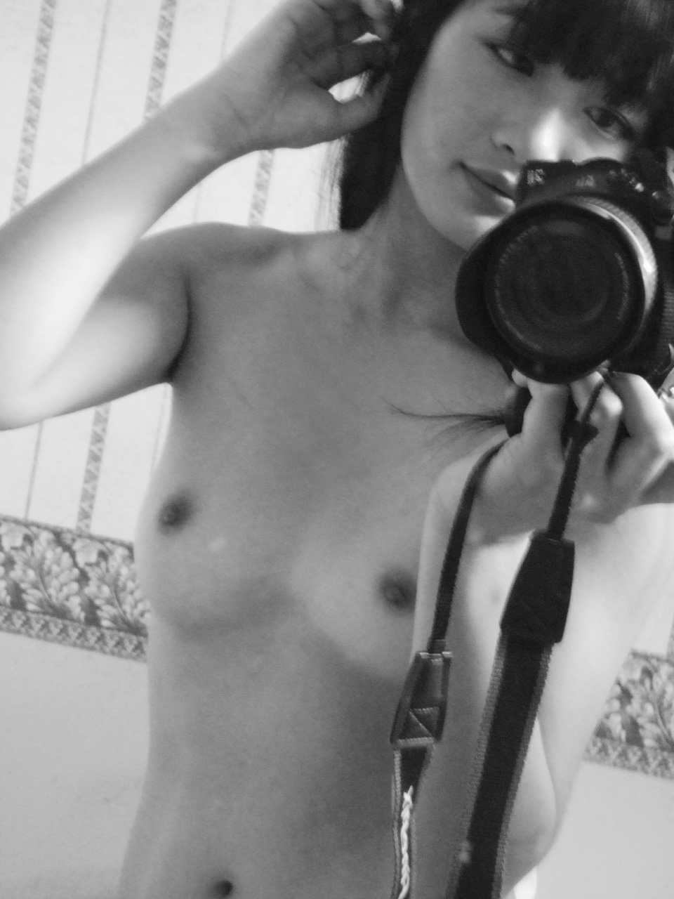 Nude Bw Selfies Hello Kisses