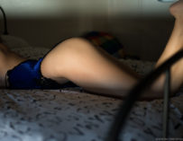 Baconforyoureyes Vintage Blue Photographed By Topless