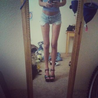 Sexy Nude Purrbunny Knobby Knees Topless