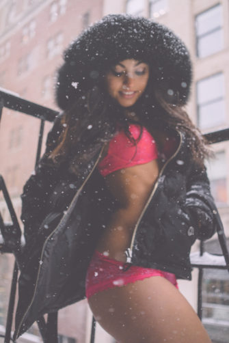 Sexy Nude Vanstyles Monica Alvarez In Her Jacket